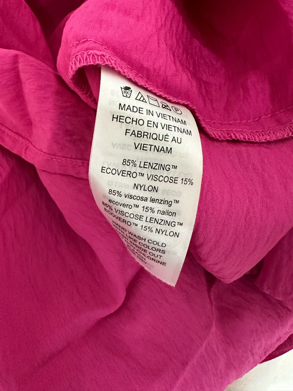 Michael Kors Vibrant Pink Short-Sleeve Blouse